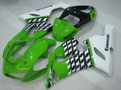 工場スタイル - 緑 白い フェアリングとボディワーク 2005-2006 NINJA ZX-6R #LF3312