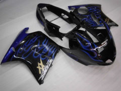 Flame - 青い 黒 フェアリングとボディワーク 1996-2007 CBR1100XX #LF4312