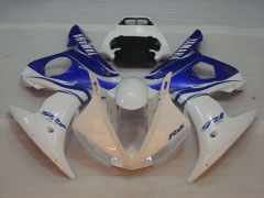 Estilo de fábrica - Azul Branco Fairings and Bodywork For 2003-2004 YZF-R6 #LF3544