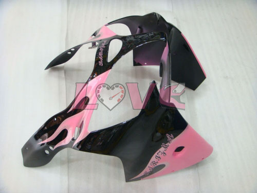 Customize - Black Pink Fairings and Bodywork For 2000-2002 NINJA ZX-6R  #LF3327