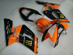 Monster - Orange Schwarz Verkleidungen und Karosserien für 2003-2004 NINJA ZX-6R #LF6051