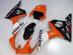 Repsol - Orange Wei? Schwarz Verkleidungen und Karosserien für 2003-2004 YZF-R6 #LF3540