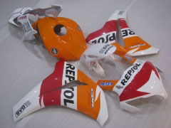 Repsol - rojo naranja Blanco Fairings and Bodywork For 2008-2011 CBR1000RR #LF4346