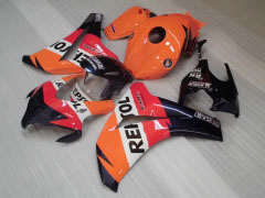 Repsol - オレンジ 黒 フェアリングとボディワーク 2008-2011 CBR1000RR #LF7109