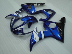 Estilo de fábrica - Azul Branco Preto Fairings and Bodywork For 2003-2004 YZF-R6 #LF3559