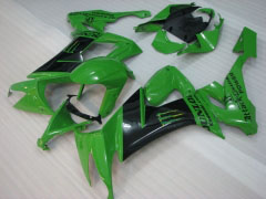 Monster - vert Noir Carénages et carrosserie pour 2008-2010 NINJA ZX-10R #LF3246