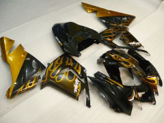 Flame - Black Brown Fairings and Bodywork For 2004-2005 NINJA ZX-10R #LF6319