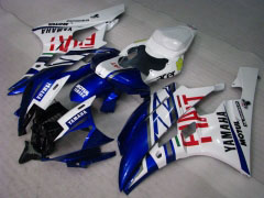 FIAT, MOTUL - Blue White Fairings and Bodywork For 2006-2007 YZF-R6 #LF3444