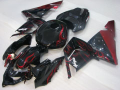 Flame - Red Black Fairings and Bodywork For 2004-2005 NINJA ZX-10R #LF6317