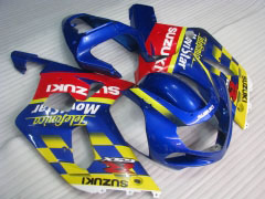 Movistar - Yellow Blue Fairings and Bodywork For 2000-2003 GSX-R750 #LF6767