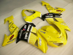 Nakano - Gelb Verkleidungen und Karosserien für 2006-2007 NINJA ZX-10R #LF3268