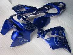 Flame - Blue Silver Fairings and Bodywork For 1998-1999 NINJA ZX-9R #LF4939