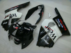 West - White Black Fairings and Bodywork For 2000-2001 NINJA ZX-12R #LF4868