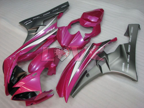 MOTUL - Grey, Pink Fairings and Bodywork For 2006-2007 YZF-R6 #LF3458
