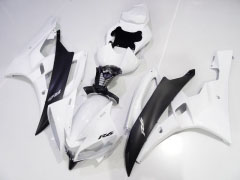 工場スタイル - 白い 黒 フェアリングとボディワーク 2006-2007 YZF-R6 #LF3448