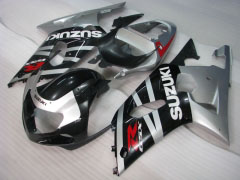 Factory Style - Black Silver Fairings and Bodywork For 2001-2003 GSX-R600 #LF6697