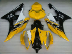 MOTUL - Yellow Black Fairings and Bodywork For 2006-2007 YZF-R6 #LF3439