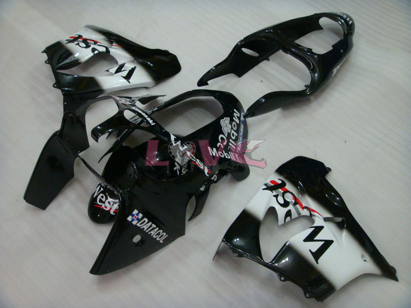 West - White Black Fairings and Bodywork For 2000-2001 NINJA ZX-9R 