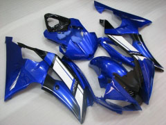 Estilo de fábrica - Azul Branco Preto Fairings and Bodywork For 2008-2016 YZF-R6 #LF3408