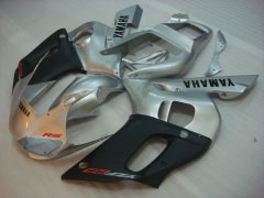 Factory Style - Black Silver Matte Fairings and Bodywork For 1998-2002 YZF-R6 #LF3340