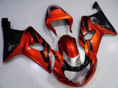 Factory Style - Orange Schwarz Verkleidungen und Karosserien für 2001-2003 GSX-R600 #LF6734