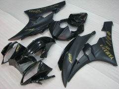 Estilo de fábrica - Negro Mate Fairings and Bodywork For 2006-2007 YZF-R6 #LF3437