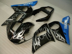 Flame - Azul Negro Fairings and Bodywork For 1998-2002 YZF-R6 #LF3360