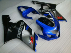 工場スタイル - 青い 黒 フェアリングとボディワーク 2004-2005 GSX-R600 #LF6480