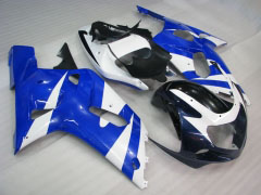 Factory Style - Blau Wei? Schwarz Verkleidungen und Karosserien für 2000-2003 GSX-R750 #LF4207