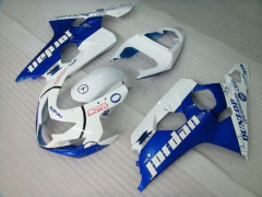Jordan - 青い 白い フェアリングとボディワーク 2004-2005 GSX-R750 #LF6581