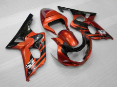 Factory Style - Orange Schwarz Verkleidungen und Karosserien für 2000-2002 GSX-R1000 #LF4138