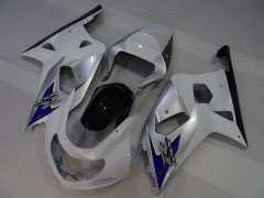 Style d'usine - blanc argent Carénages et carrosserie pour 2001-2003 GSX-R600 #LF4249