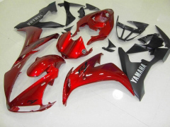 工場スタイル - 赤 黒 マット フェアリングとボディワーク 2004-2006 YZF-R1 #LF6994