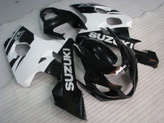 Estilo de fábrica - Blanco Negro Fairings and Bodywork For 2004-2005 GSX-R750 #LF6616