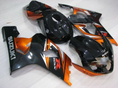 Estilo de fábrica - naranja Negro Fairings and Bodywork For 2004-2005 GSX-R600 #LF4117