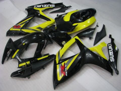 工場スタイル - 黄 黒 フェアリングとボディワーク 2006-2007 GSX-R600 #LF6301