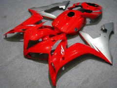 Factory Style - Red Silver Fairings and Bodywork For 2004-2006 YZF-R1 #LF6984