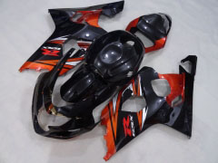 Factory Style - Orange Schwarz Verkleidungen und Karosserien für 2004-2005 GSX-R600 #LF4127