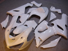 工場スタイル - 白い フェアリングとボディワーク 2005-2006 NINJA ZX-6R #LF5448