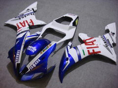 FIAT, MOTUL - Blue White Fairings and Bodywork For 2002-2003 YZF-R1 #LF7038