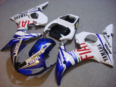 Flame - Black Silver Fairings and Bodywork For 2003-2004 YZF-R6 #LF6924