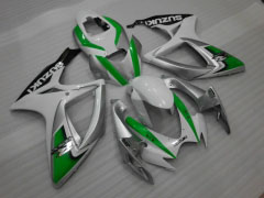 Factory Style - Green Silver Fairings and Bodywork For 2006-2007 GSX-R750 #LF6528