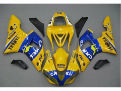 Camel - Yellow Blue Fairings and Bodywork For 2000-2001 YZF-R1 #LF7072