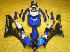 MOTUL - Blue Black Matte Fairings and Bodywork For 2006-2007 YZF-R6 #LF6893