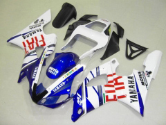 FIAT, MOTUL - Blue White Fairings and Bodywork For 2000-2001 YZF-R1 #LF7068