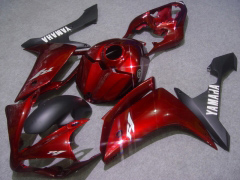 Factory Style - Red Black Matte Fairings and Bodywork For 2007-2008 YZF-R1 #LF6962