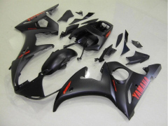 Factory Style - Black Matte Fairings and Bodywork For 2003-2004 YZF-R6 #LF6915