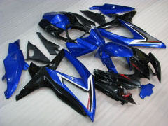 Estilo de fábrica - Azul Preto Fairings and Bodywork For 2008-2010 GSX-R600 #LF3963
