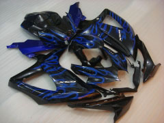 Flame - Blau Schwarz Verkleidungen und Karosserien für 2008-2010 GSX-R750 #LF6399