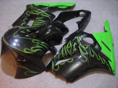 Flame - Green Black Fairings and Bodywork For 2002-2005 NINJA ZX-12R #LF4851